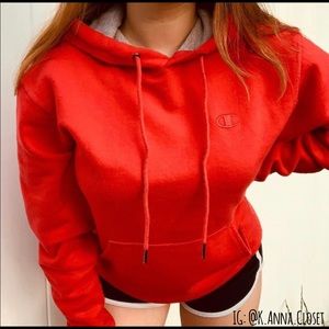 Red Champion Hoodie